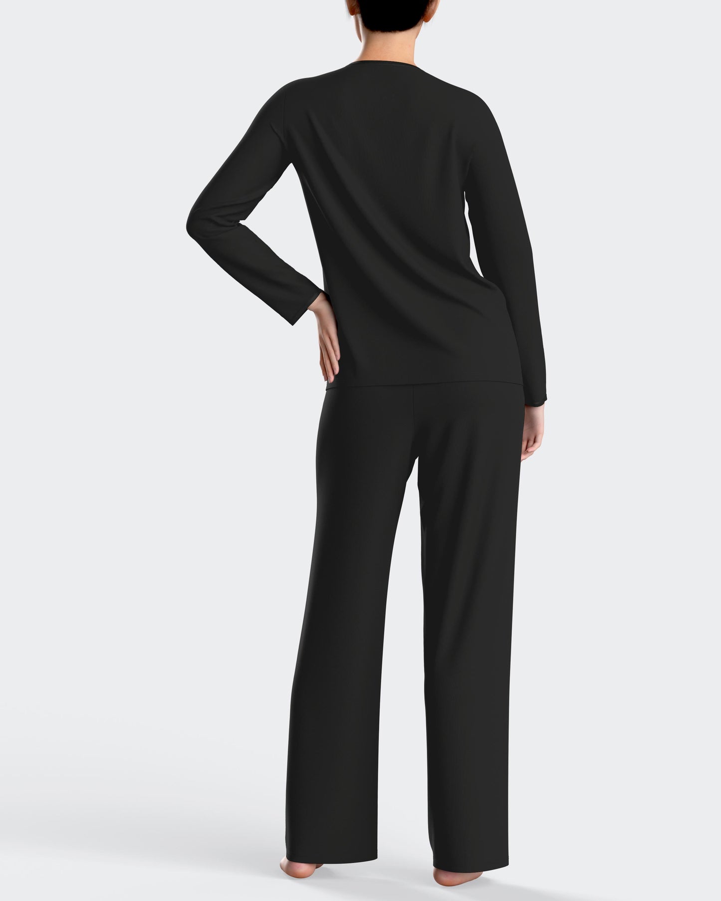 Pijama largo de mujer en modal de IMPETUS IM8551O0100