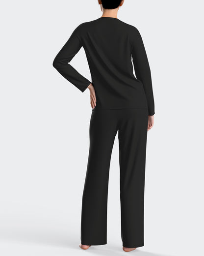 Pijama largo de mujer en modal de IMPETUS IM8551O0100